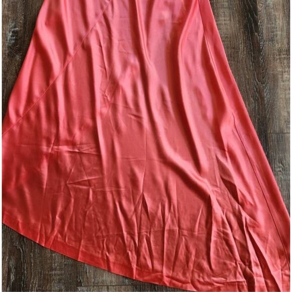 Retrofete Sabrina Dress Coral Size Medium Halter Open Back NWT Maxi Sleeveless - Picture 11 of 14